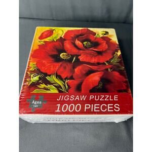 Flower Themed 1000 Pc Jigsaw Puzzle NIP Sealed